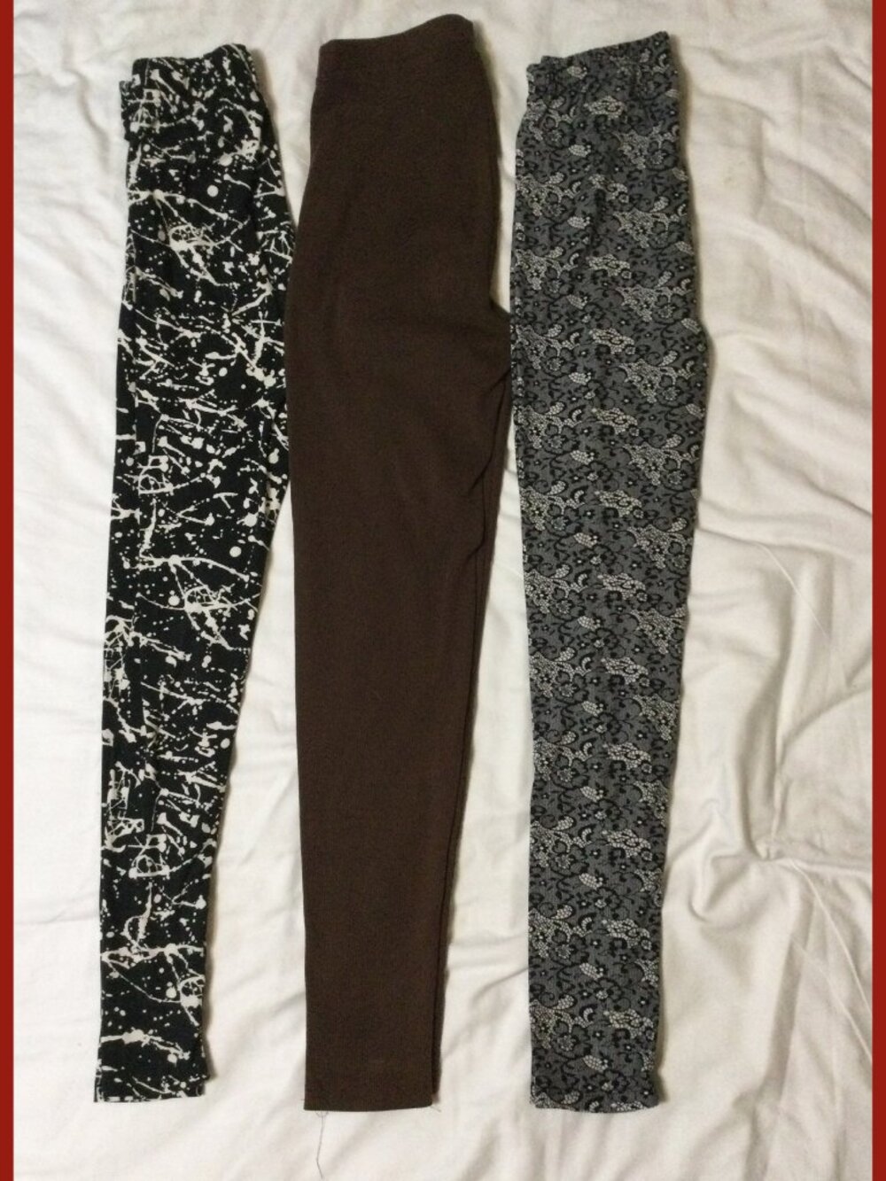 3pr Leggings, sz S